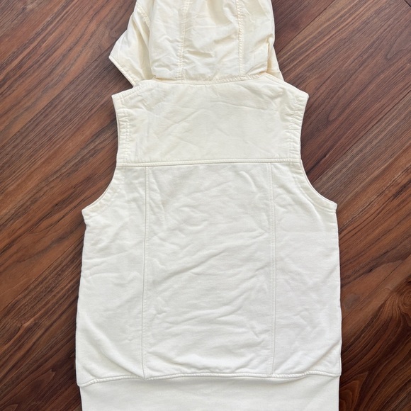Burton Cream Hooded Vest Size L - Picture 2 of 5